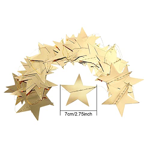 Patelai Gold Star Garland Banner 130 ft Hanging Party Decorations