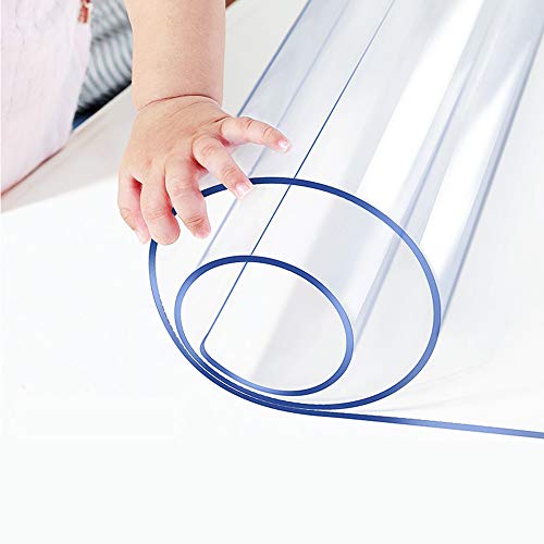 14x24 Inch Clear Desk Blotter Mat, 1.5mm Thick PVC Table Protector Pad