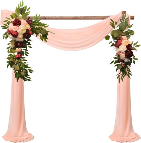 Artificial Flower Swag Set for Wedding Arch and Welcome Sign Decor