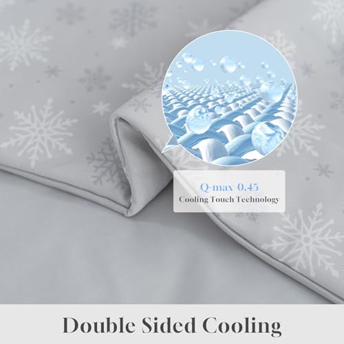 Cooling Comforter - Japanese Q-Max 0.45 Dual-Sided Blanket, Queen 90" x 90"