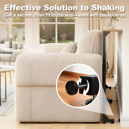71-Inch Adjustable Behind-the-Couch Console Table with Power Outlets