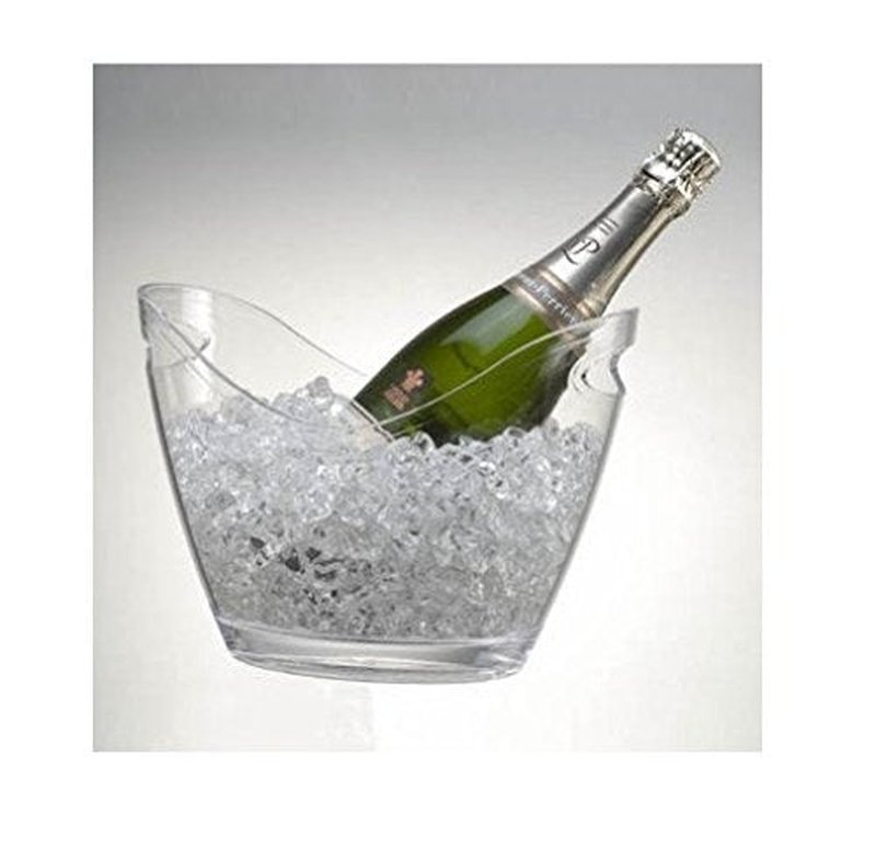 Prodyne Vino Gondola Wine Bucket, Clear, 10 1/2" x 8" x 7 3/4"