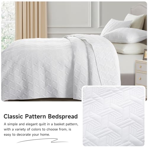 Lavsiry King Size Quilt Bedding Set - 3 Piece Soft Lightweight Coverlet