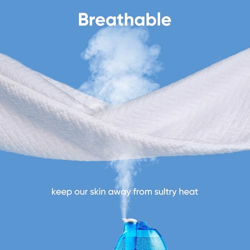 Hanherry Cooling Waterproof Mattress Protector, Queen Size Deep Pocket