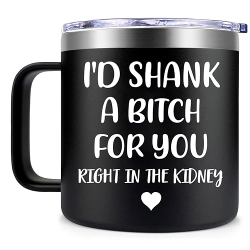 Fufendio Birthday Mug for Women, Sisters Gifts from Sister – Shank A B Black