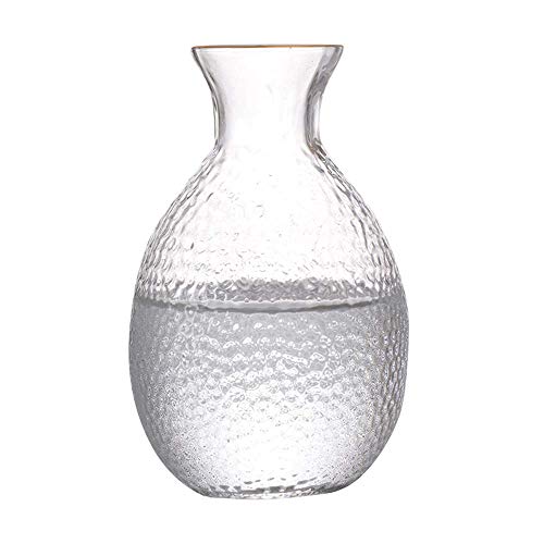 BOLLAER Japanese Sake Pot Set with Glass Cups & Carafe – Hot & Cold Sake Gift