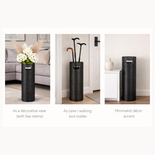 21-Inch Heavy Duty Metal Umbrella Stand for Entryway and Office Storage