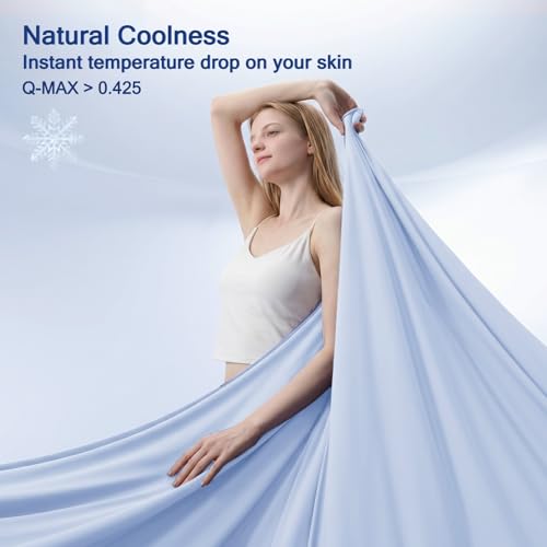 Cooling Comforter Queen Size - Lightweight Soft Blanket for Hot Sleepers