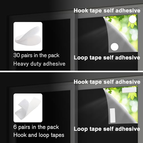 Portable Blackout Curtains 100% Light Blocker 118x57” Shades