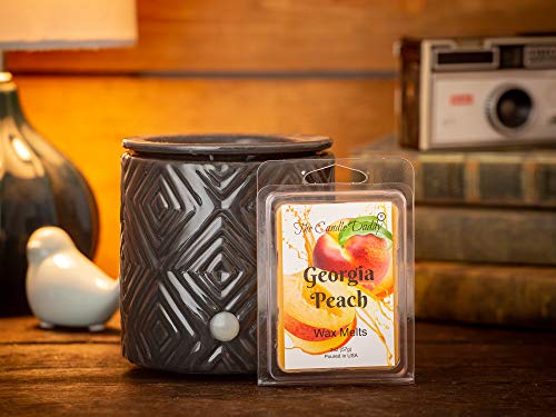 Georgia Peach Scented Wax Melts - 2 Ounce Pack with 6 Strongly Scented Cubes