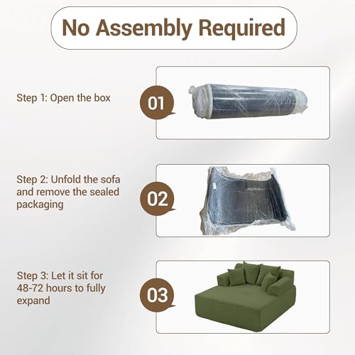 58-Inch Oversized Corduroy Chaise Lounge Chair with 4 Pillows