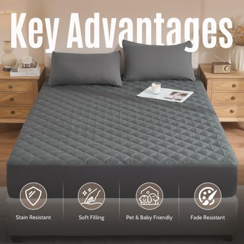 Waterproof Queen Mattress Protector with Deep Pocket - Soft & Breathable