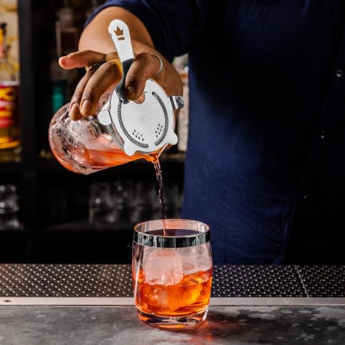 Buswell™ 4-Prong Hawthorne Cocktail Strainer - Stainless Steel, Fits Koriko & Leopold Tins