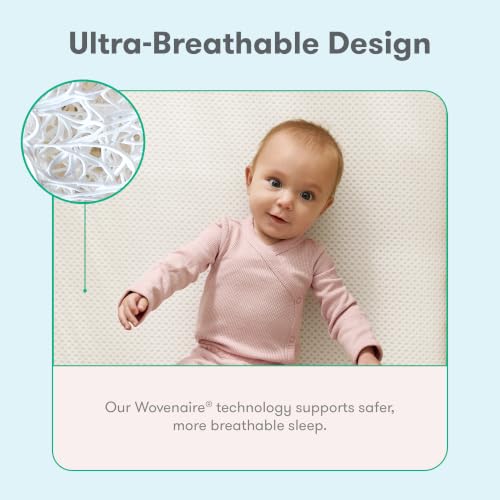 Newton Baby 4-Inch Essential Breathable Washable Crib Mattress - White