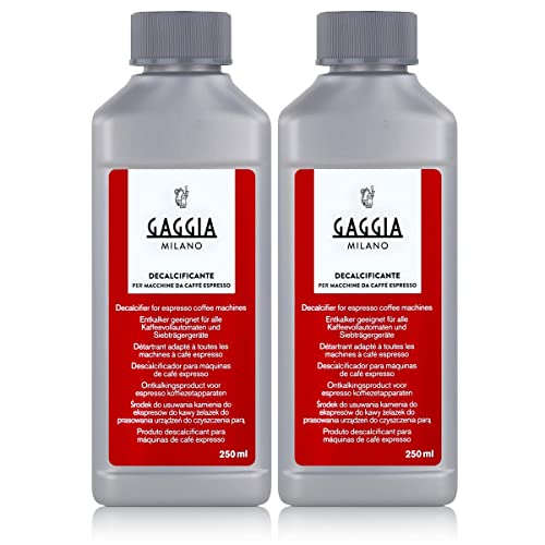 Espresso Machine Decalcifier Descaler Solution - 2 x 250ml Bottles