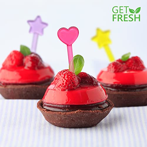 30 Kids Fruit Picks Reusable Bento Box Food Forks for Lunch