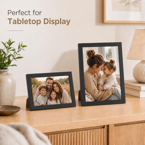 JCJMY 8.5x11 Picture Frame Black for Certificate, Poster and Photo