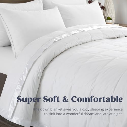 Lightweight King Size Down Blanket - Soft & Cozy Luxury Bedding
