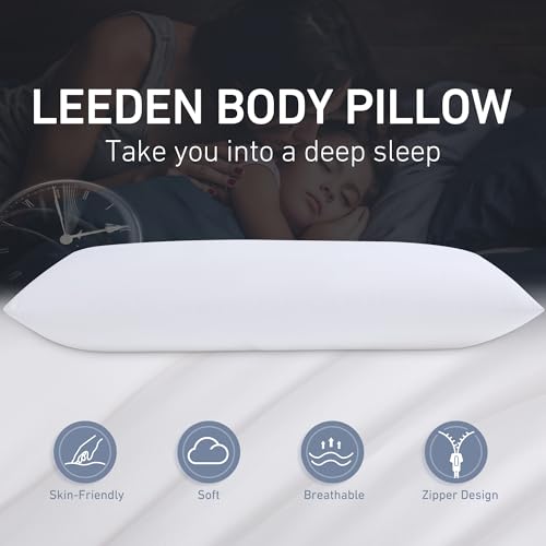 Full Body Pillow 20x54 for Side Sleepers | Soft Polyester Support
