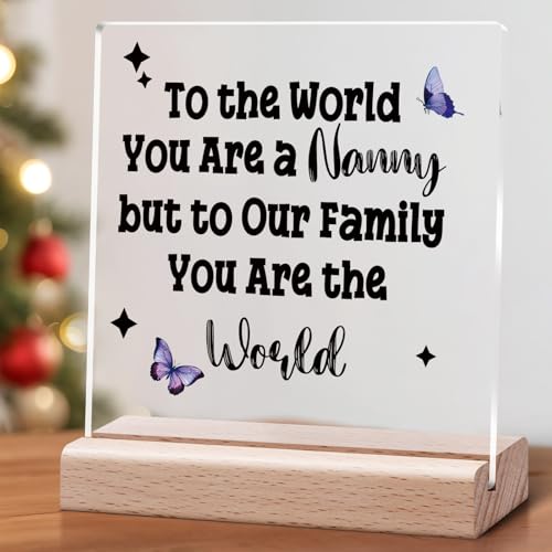 Mother's Day Desk Sign for Grandma Nanny Gift Acrylic Plaque - Grandmother Appreciation