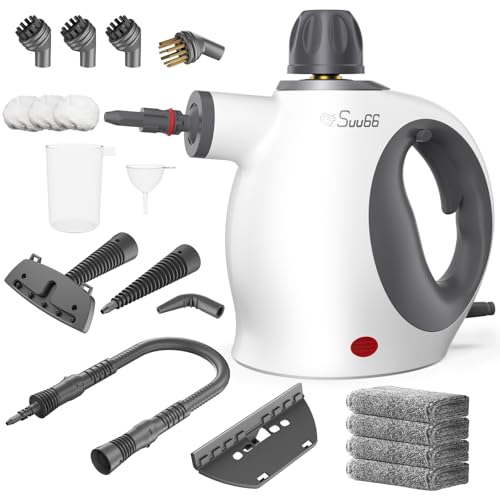 Handheld Steam Cleaner with 19-Piece Accessory Set and 500mL Water Tank
