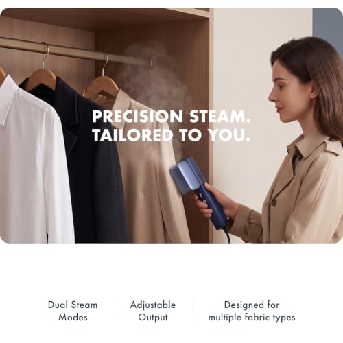 Portable Handheld Garment Steamer with Rotating Head for Travel
