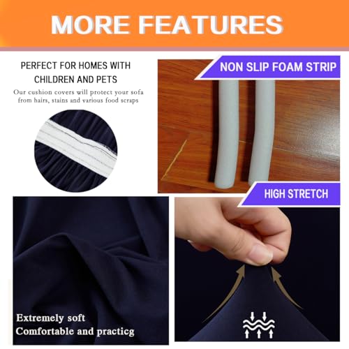 Elastic 2-Seater Sofa Cover - Anti-Slip & Cat Scratch Protection