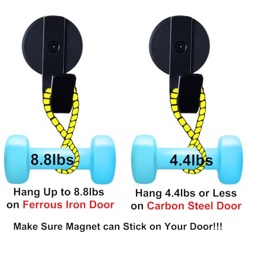 Strong Magnetic Wreath Hanger for Metal Doors - Anti-Scratch Hook Holder