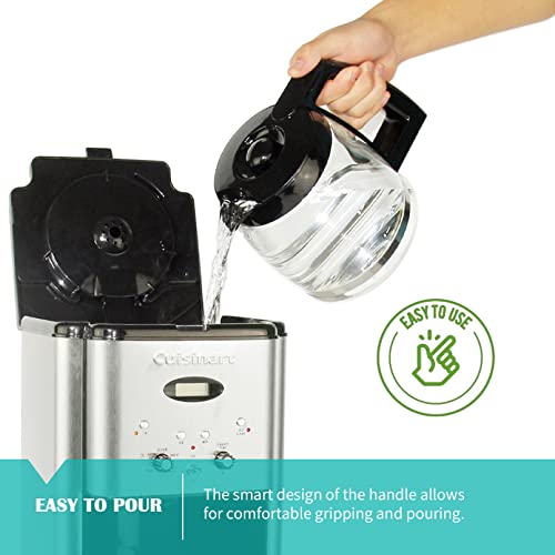 12-Cup Heat-Resistant Borosilicate Glass Coffee Carafe Replacement