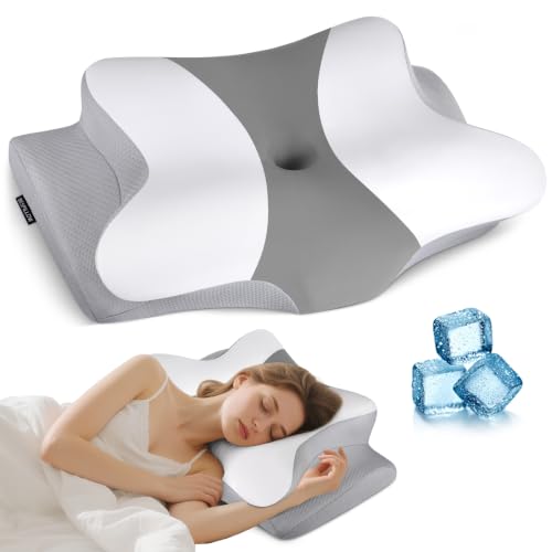 Ergonomic Cervical Neck Pillow for Pain Relief - Memory Foam Support