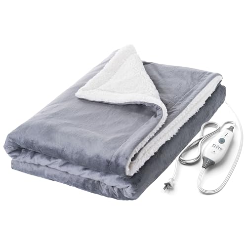 Heated Weighted Blanket - 2-in-1 Cozy Micromink & Sherpa, 13 lbs