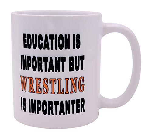 Rogue River Tactical 11oz Funny Wrestling Is Importanter Coffee Mug