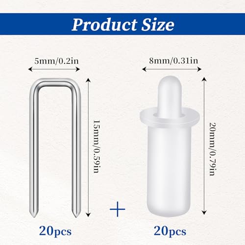 40-Piece Plantation Shutter Repair Kit with Louver Staples and Pins