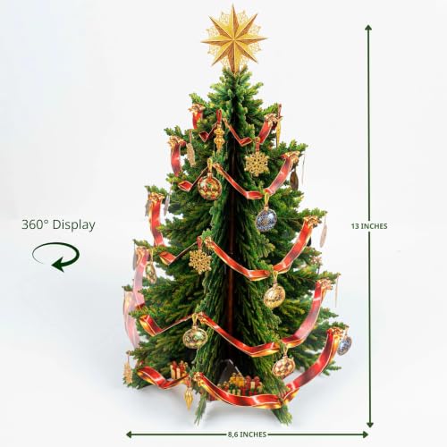 AIMEEOI 13-Inch Pop-Up Christmas Tree Holiday Card - Festive 3D Christmas Tree