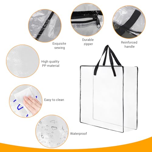 5-Pack 26-Inch Wreath Storage Bags 95L Holiday Container