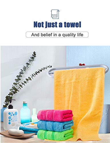 Soft Wood Fiber Fingertip Towels - Absorbent Kid's Face Washcloths, 4 Pack