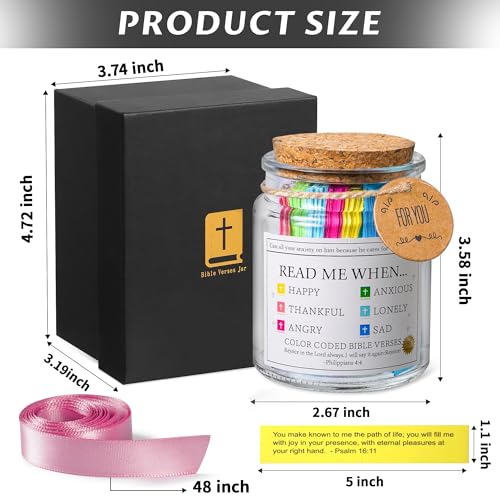 Bible Verse Jar with Emotions & Feelings - Read Me When Encouragement Gift