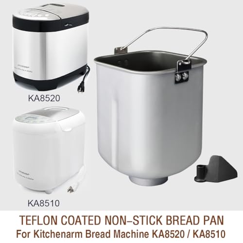 Non-Stick Bread Pan and Kneading Paddle for 2LB Vertical Bread Makers
