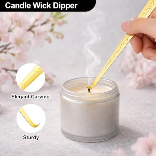 3 in 1 Stainless Steel Candle Accessory Set – Wick Trimmer, Snuffer & Dipper