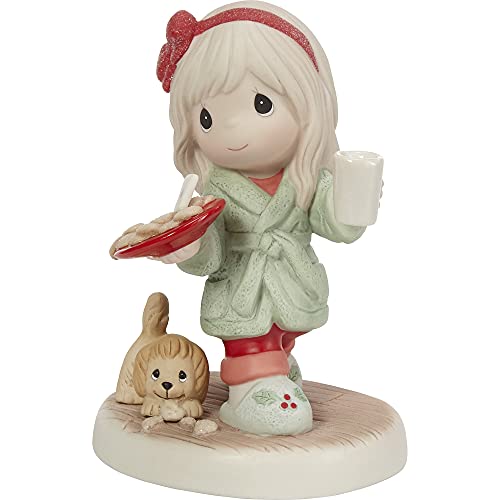 Precious Moments Santa Figurine – Hand-Painted Bisque Porcelain Christmas Keepsake