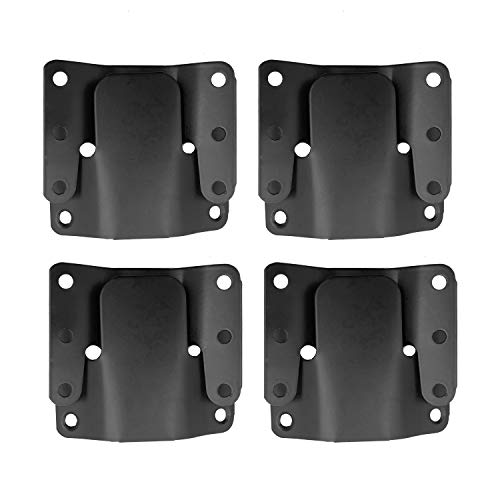 Universal Sectional Couch Connector Brackets with Hardware - 4 Sets (8 Pcs)