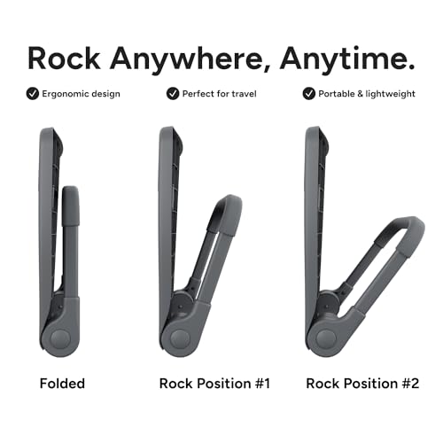 Portable Ergonomic Back Rocker & Lumbar Support for Chairs - Slate