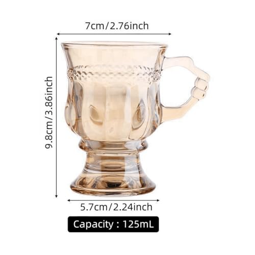 Double Wall Irish Coffee Mugs Set - Heat-Resistant Crystal Glass Cups for Hot & Cold Drinks