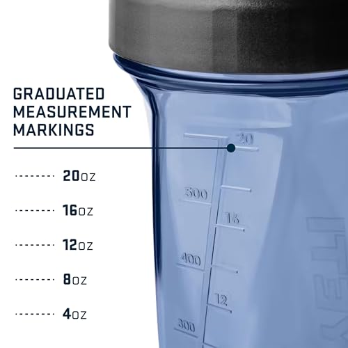 Protein Shaker Bottle 27oz Portable Vortex Blender Cup Charcoal