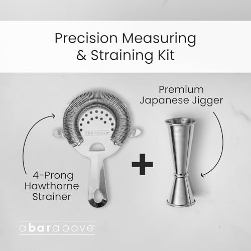 A Bar Above Premium Stainless Steel Hawthorne Cocktail Strainer - 1 Pack