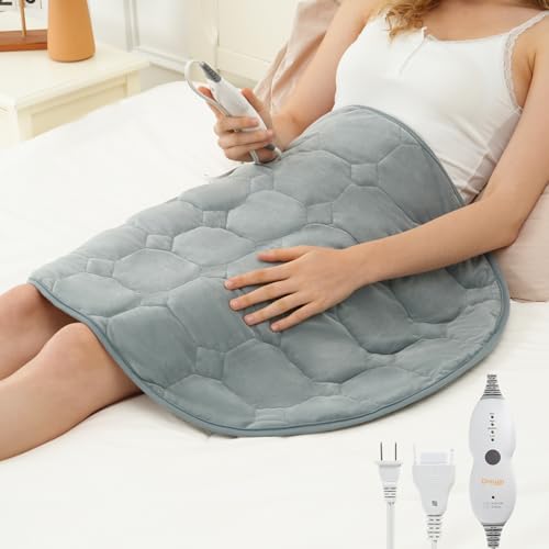 Weighted Heating Pad 24x29 XL Electric Heat Therapy for Back and Shoulders