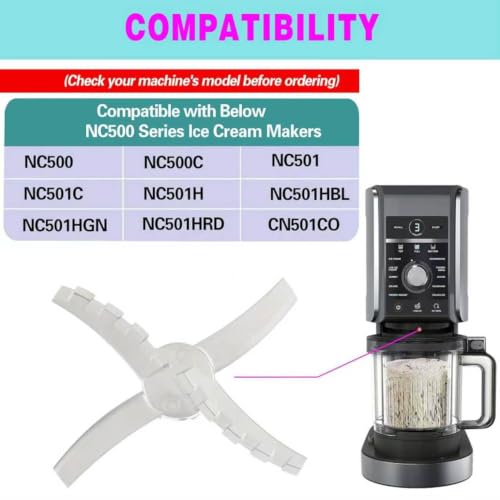 Stainless Steel Replacement Paddle for Ice Cream Maker NC500 NC501 Series