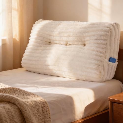 Thickened Headboard Pillow with Removable Cover - Twin XL