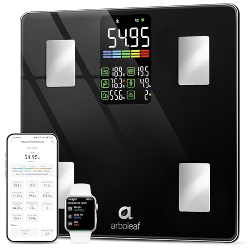 Smart Body Fat Scale - Digital Bathroom Weight Scale with 14 Composition Metrics