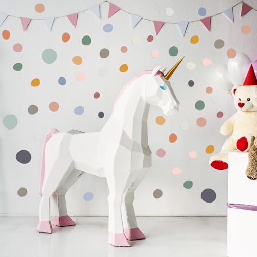 300 Pcs Irregular Polka Dot Wall Decals, Boho Peel and Stick Vinyl Stickers